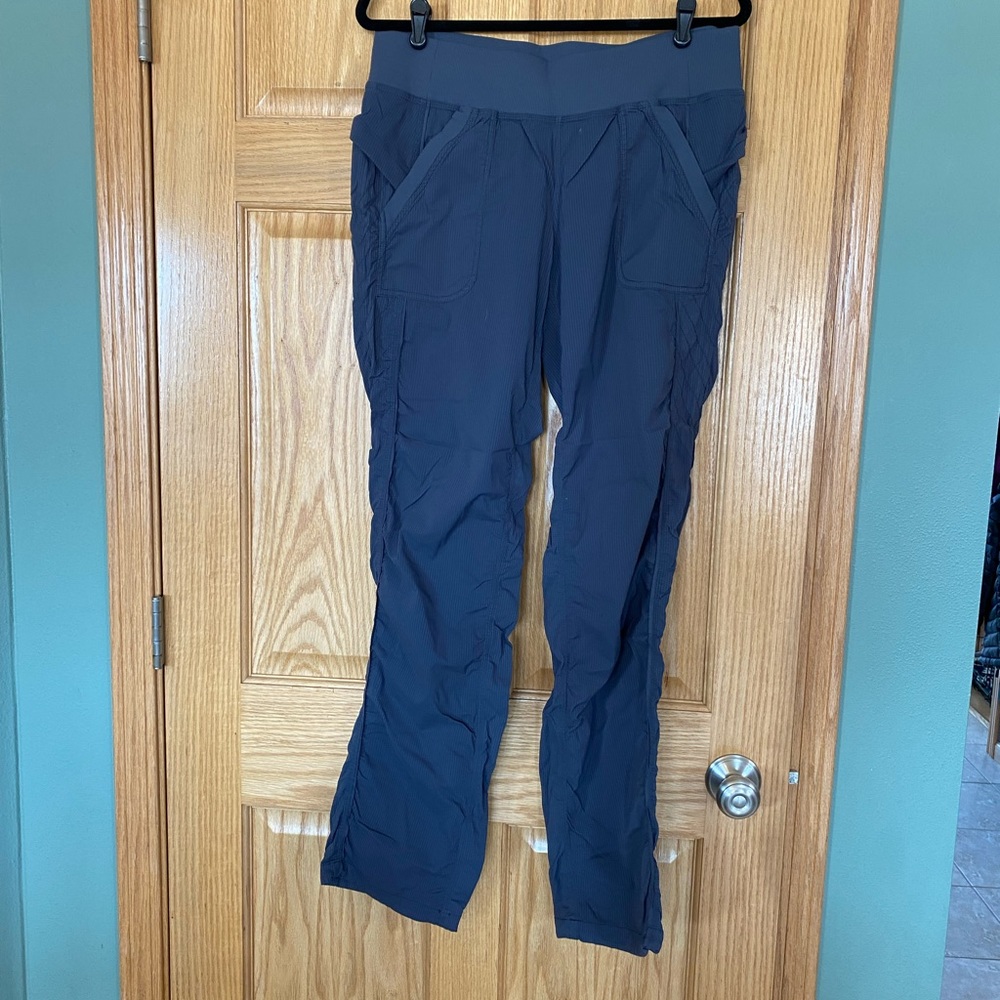 Lululemon unlined gray pants.